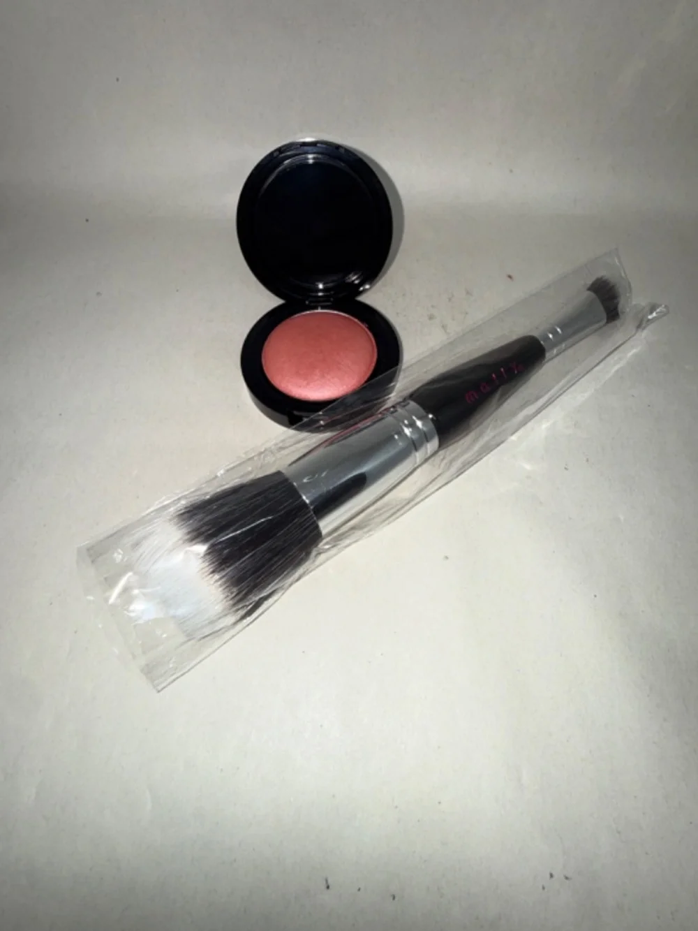 Mally Bounce Back Blush ROSE PETAL PINK + Double End Brush NEW